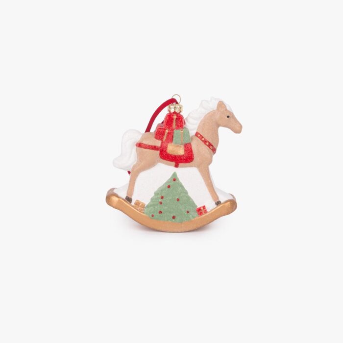 Ornement cheval à bascule 12cm KITSCH – Image 1