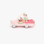Ornement voiture rose 7cm KITSCH