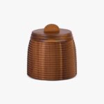 Boîte en Acacia Marron Foncé WAIPOO