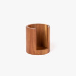 Boîte à Coton Ronde en Acacia ACACIA