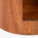 Boîte à Coton Ronde en Acacia ACACIA – Image 2
