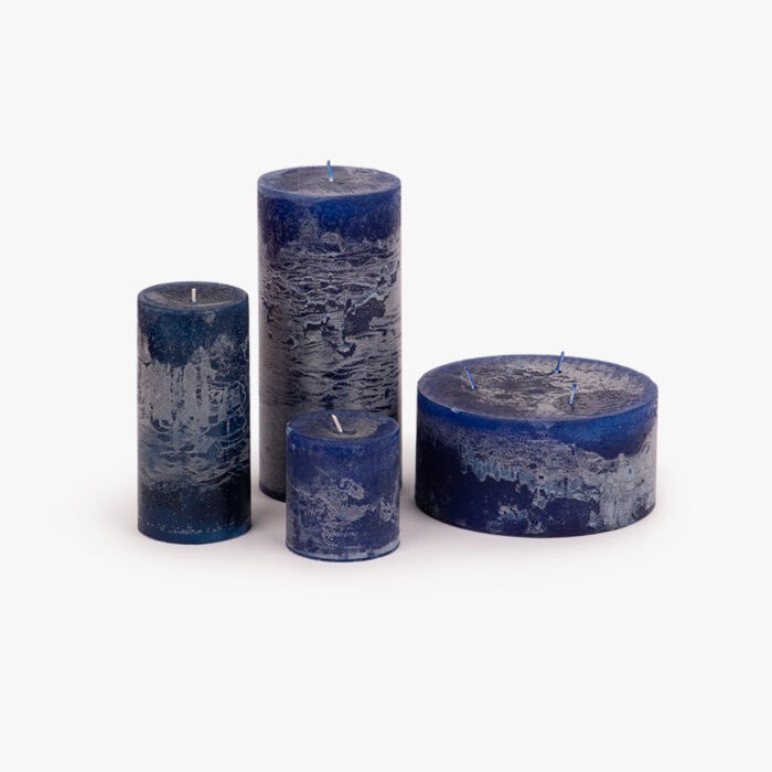 Bougie Bleue 15x7,5 RUSTIK – Image 2
