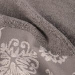 Serviette de Bain Visage Coton Gris et Blanc PORTUGUESE SOUL – Image 2