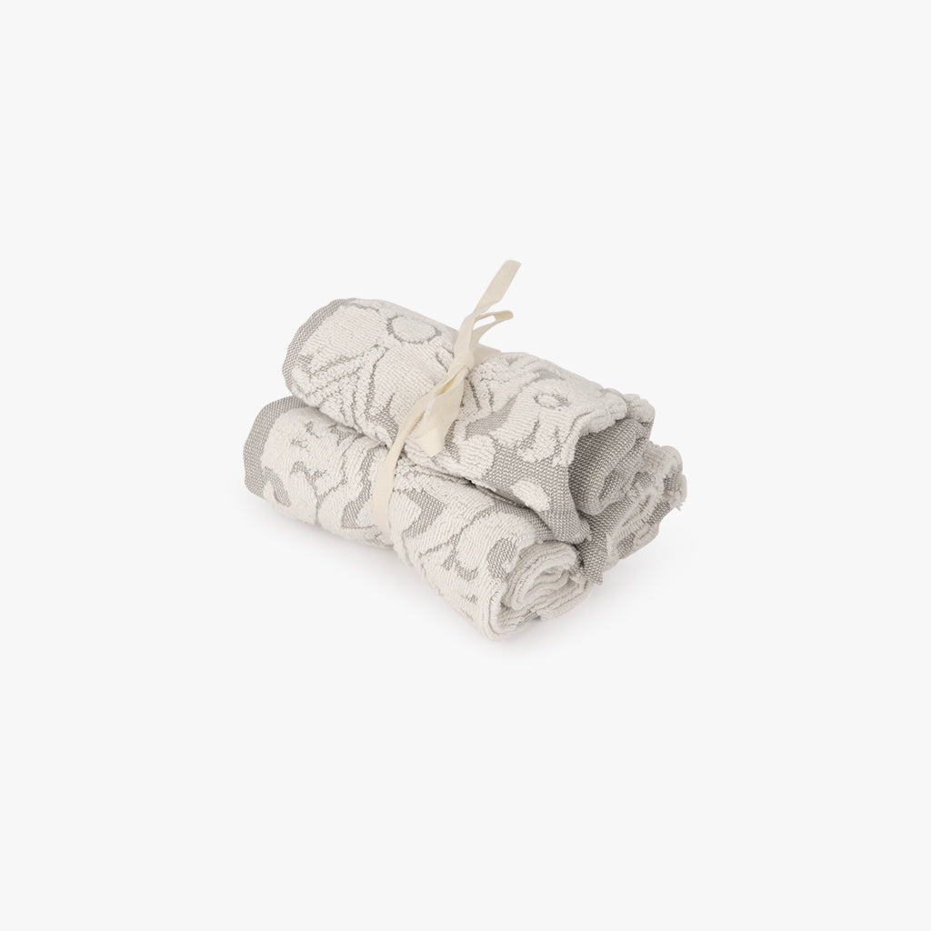 44090706_1.jpg Serviettes de Bain Coton Blanc et Gris PORTUGUESE SOUL – Image 1