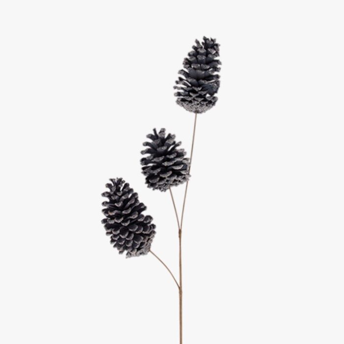 Branche 3 Pommes de pin AZ 72cm – Image 1