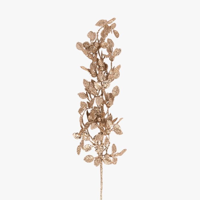 Branche Feuilles Dorées 68cm – Image 1