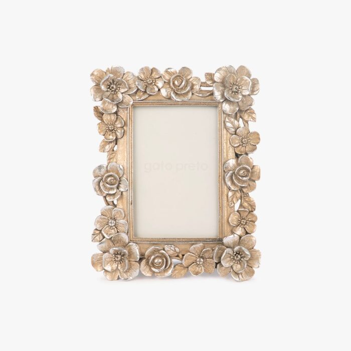 Cadre avec Fleurs Argent 10x15 LA ROCHELLE – Image 1