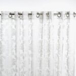 Rideau Organza avec Médaillons Argent FLORENCE