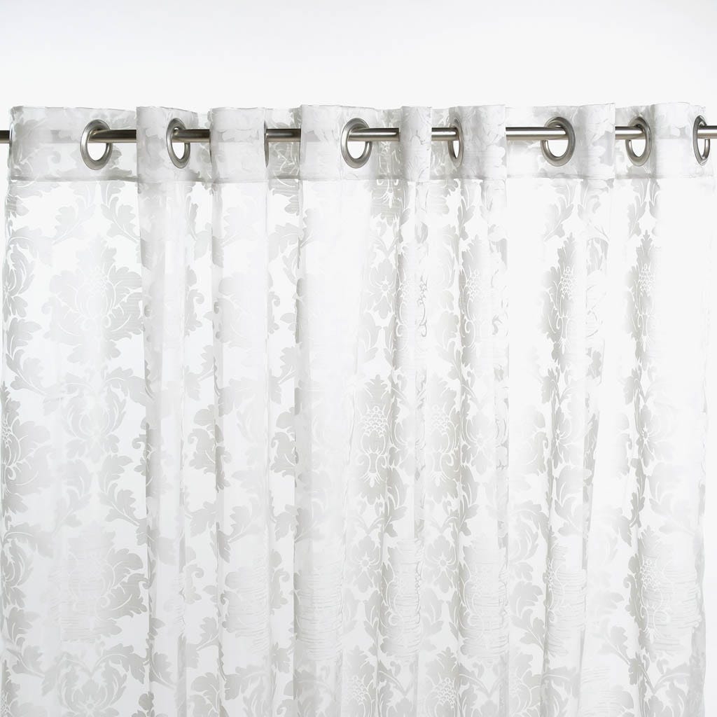 48379170_1.jpg Rideau Organza avec Médaillons Argent FLORENCE - Image 1