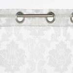 Rideau Organza avec Médaillons Argent FLORENCE - Image 2