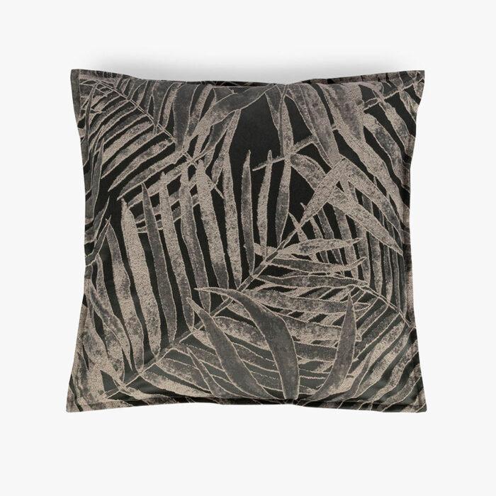 Housse de Coussin Feuilles Vert ESTORIL - Image 1