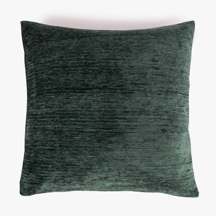 Housse de Coussin Chenille Verte 60x60 INDIE - Image 1