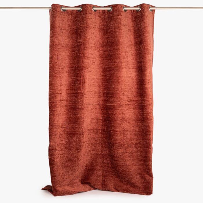Rideau Chenille Rose Ancien INDIE – Image 1