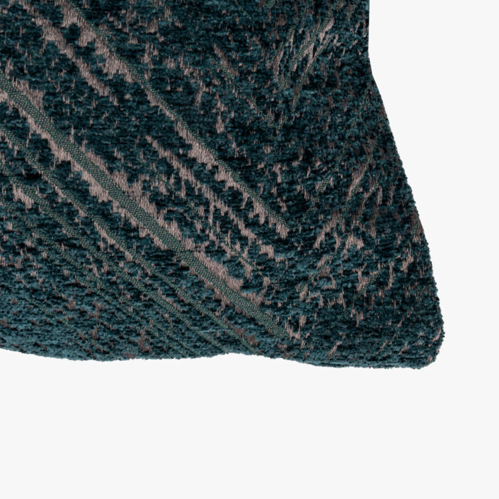 Housse de Coussin Chenille Zigzag Vert Foncé 40x40 SIMONE – Image 2