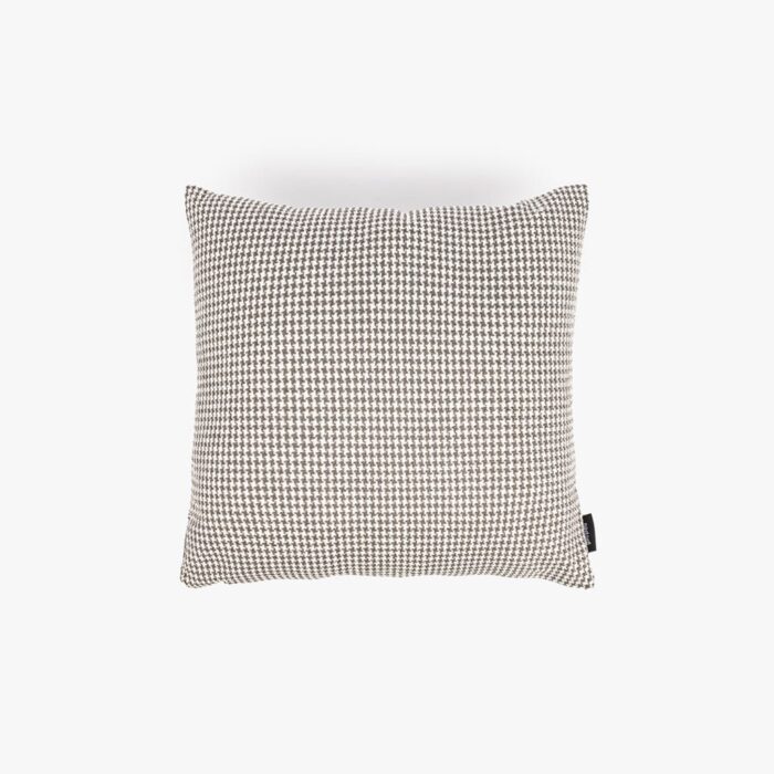 Housse de Coussin Pied-de-Poule Gris ALBA – Image 1