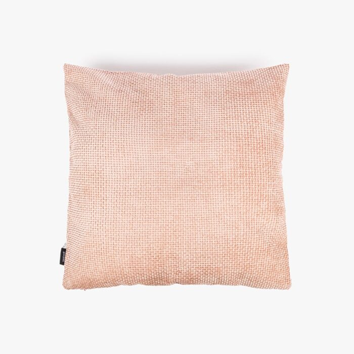 Housse de Coussin Chenille Rose Clair BÉGONIA - Image 1