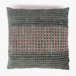 Housse de Coussin Chenille Cercles Vert 60x60 INDIE