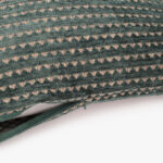 Housse de Coussin Chenille Cercles Vert 60x60 INDIE – Image 3