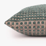 Housse de Coussin Chenille Cercles Vert 60x60 INDIE – Image 4