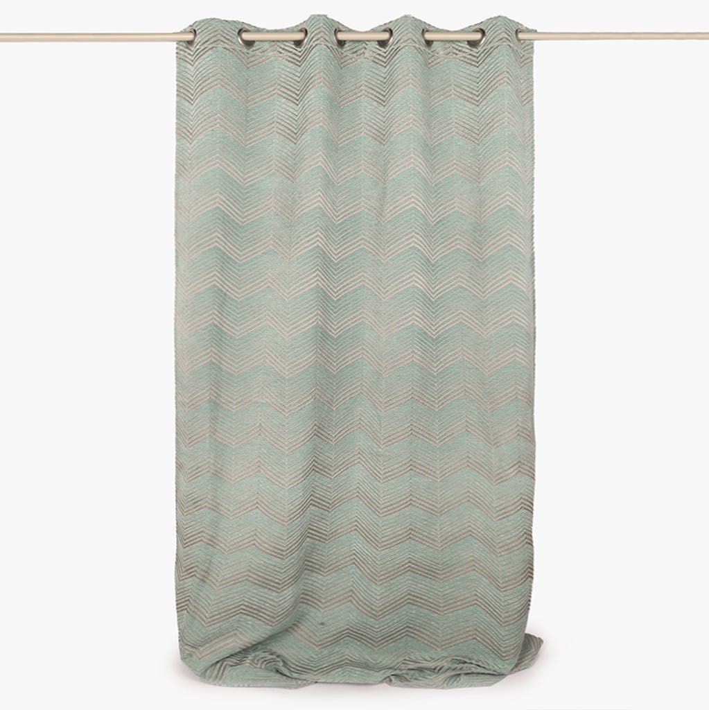 48390827_1.jpg Rideau Occultant ZigZag Vert HERITAGE - Image 1