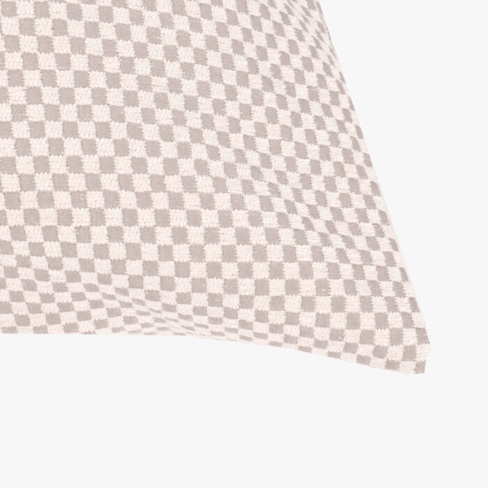 Housse de Coussin Carrés Blanc HERITAGE – Image 2