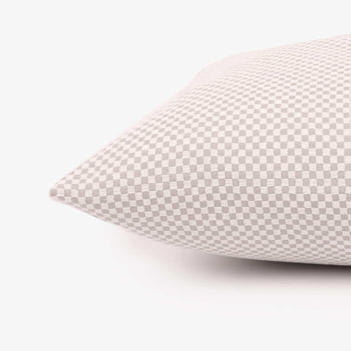 Housse de Coussin Carrés Blanc HERITAGE – Image 3