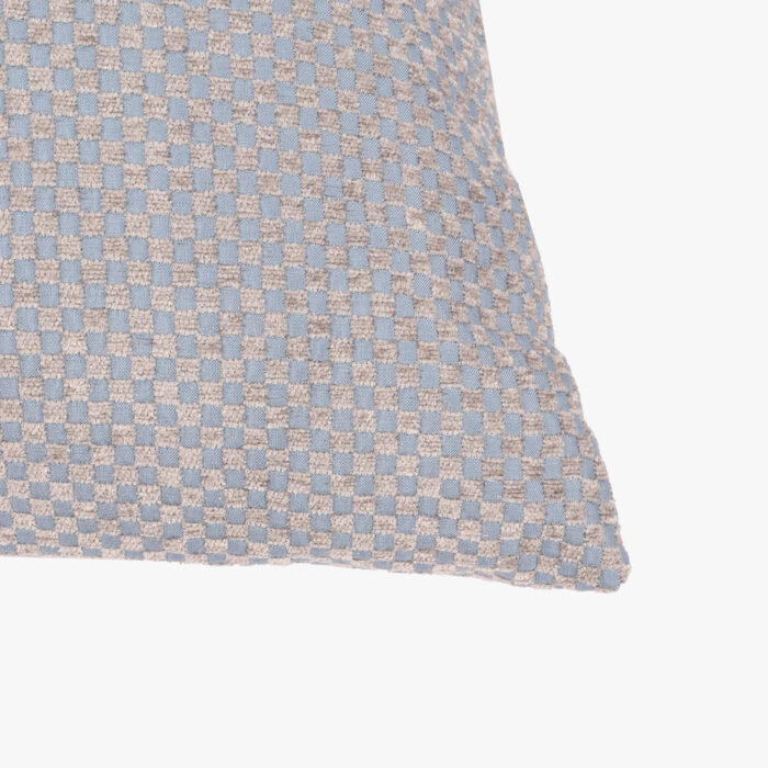 Housse de Coussin Carrés Bleu HERITAGE – Image 2
