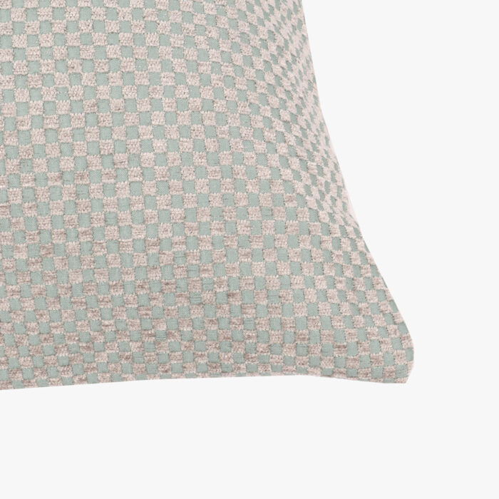Housse de Coussin Carrés Vert HERITAGE - Image 2