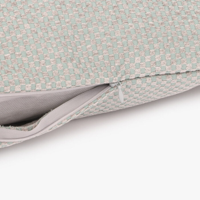 Housse de Coussin Carrés Vert HERITAGE - Image 4