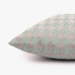 Housse de Coussin Pied-de-Poule Vert HERITAGE – Image 3