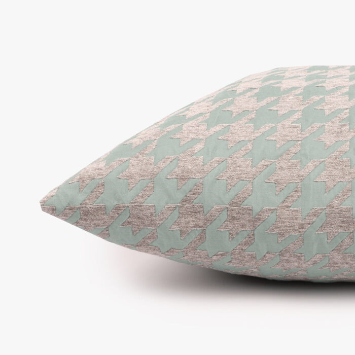 Housse de Coussin Pied-de-Poule Vert HERITAGE – Image 3