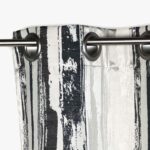 Rideau Abstrait Noir et Gris LAKI