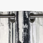 Rideau Abstrait Noir et Gris LAKI – Image 2