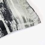 Housse de Coussin Abstrait Noir et Gris LAKI – Image 2