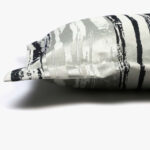 Housse de Coussin Abstrait Noir et Gris LAKI – Image 4