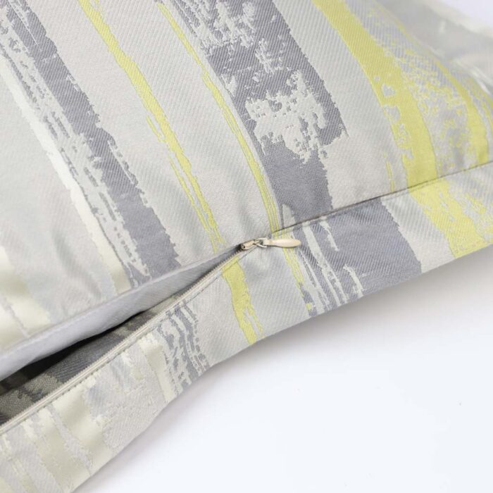 Housse de Coussin Abstrait Jaune et Gris LAKI – Image 3