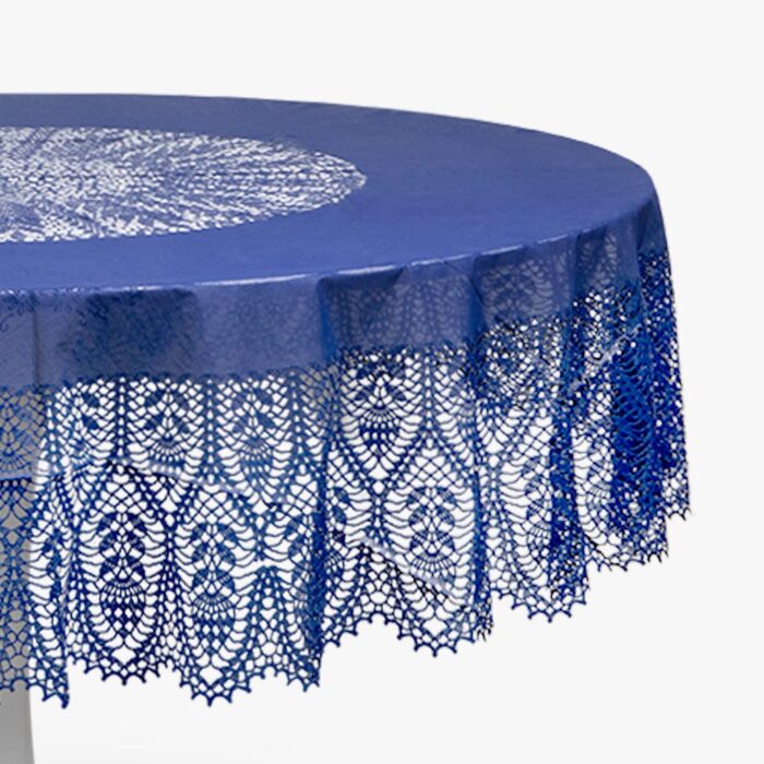 Nappe Ronde PVC Bleu Foncé FIJI – Image 1