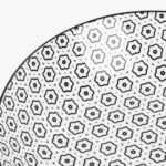 Assiette à soupe géométrique noire ASIA – Image 3