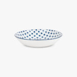 Assiette à soupe géométrique bleue ASIA – Image 2