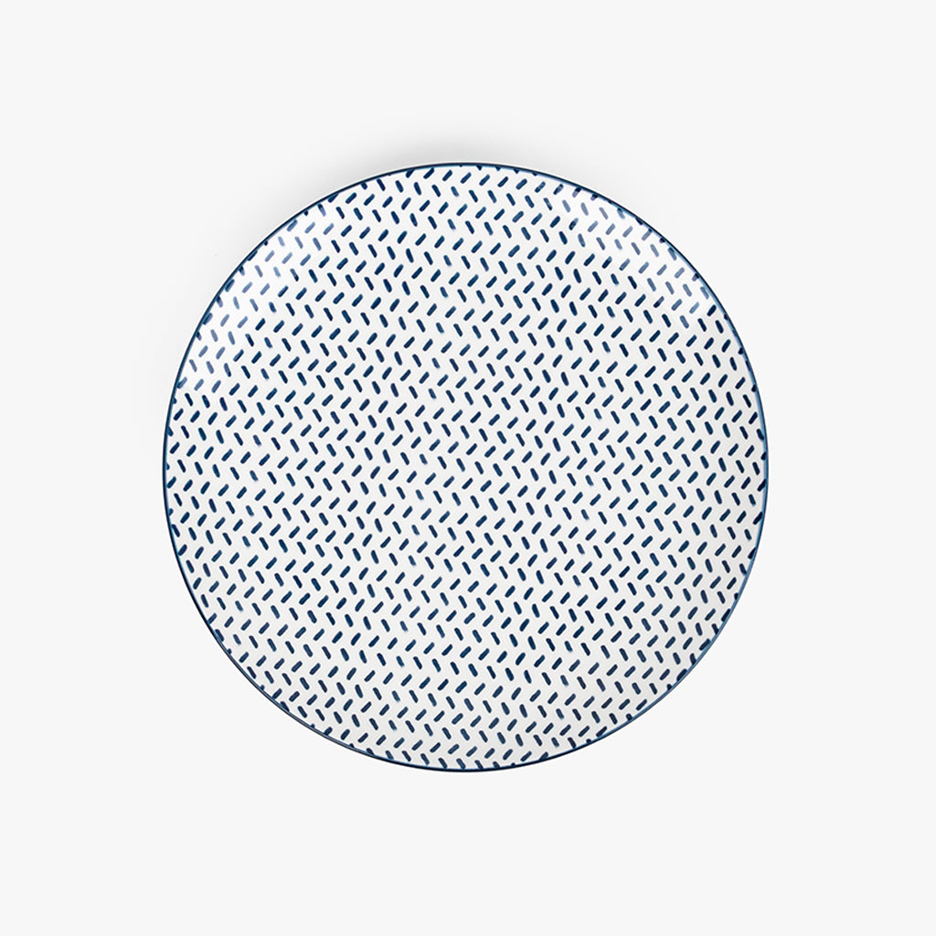 59189811_1.jpg Assiette Plate Trait Bleu ASIA – Image 1