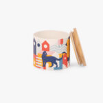 Pot avec couvercle en Bambou CAT IN THE CITY – Image 3