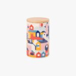 Pot avec couvercle en Bambou CAT IN THE CITY – Image 2