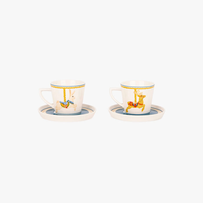 Ensemble de 2 Tasses à Café CARROUSEL – Image 2