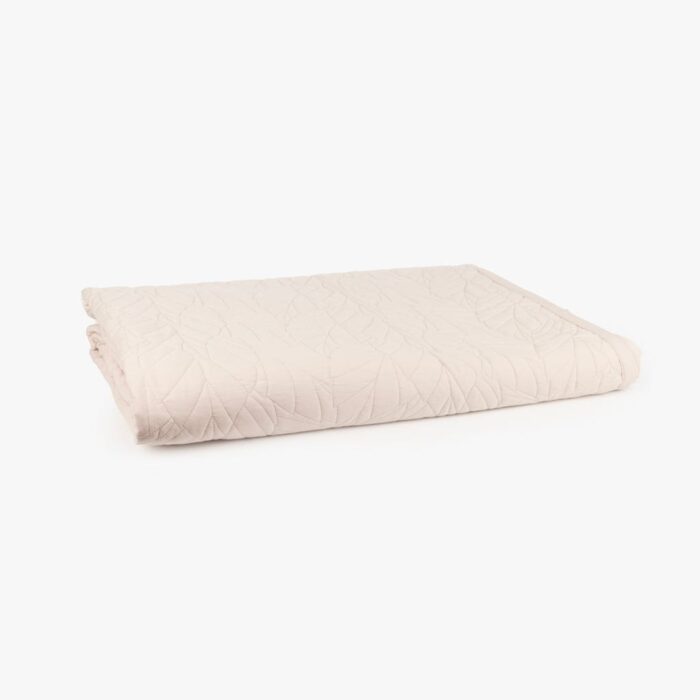 Couette avec Surpiqûre Feuille Beige 180x250 HOMY – Image 1