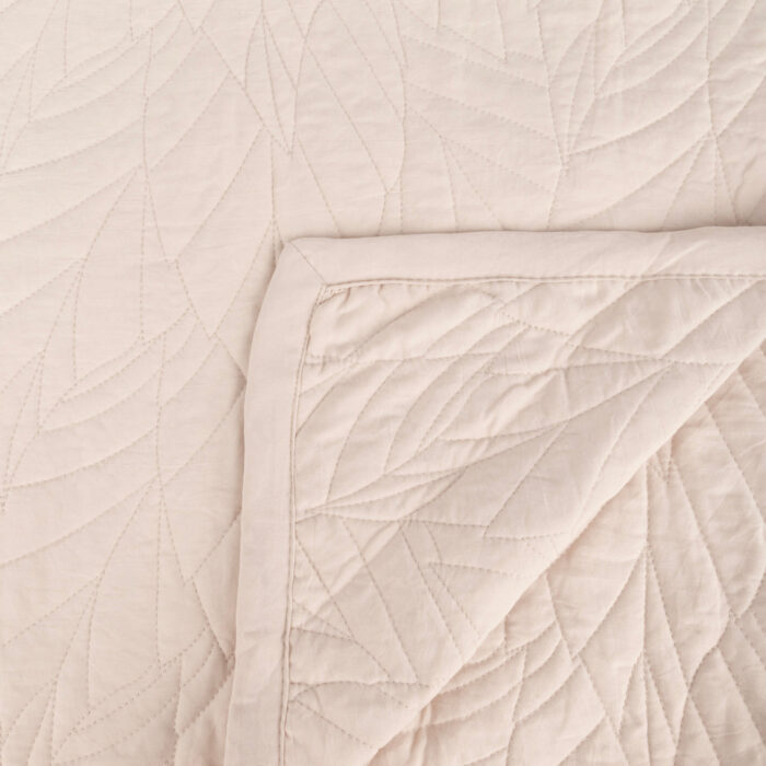 Couette avec Surpiqûre Feuille Beige 180x250 HOMY – Image 3