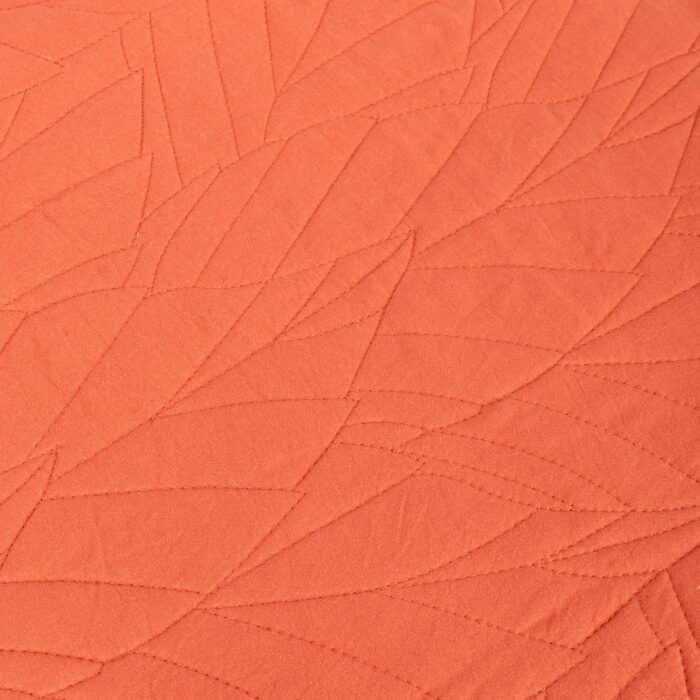 Couette avec Piqûre en Forme de Feuille Terracotta 180x250 HOMY – Image 2
