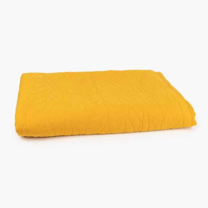 Édredon avec Surpiqûre Feuille Moutarde 250x270 HOMY – Image 1