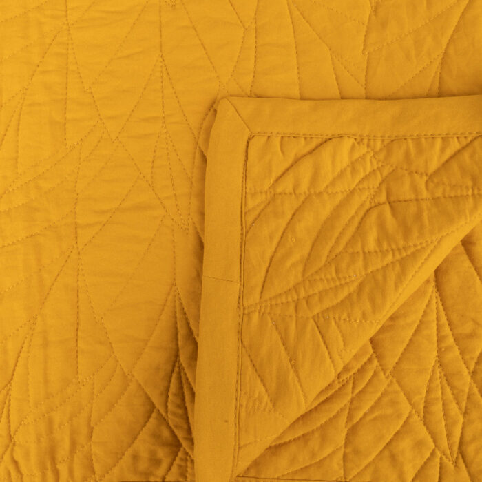 Édredon avec Surpiqûre Feuille Moutarde 250x270 HOMY – Image 3