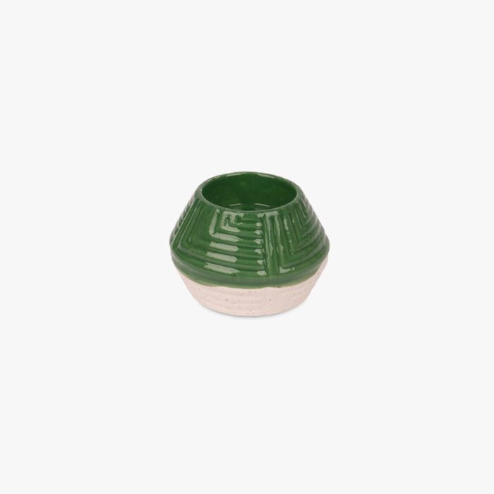 Bougeoir Vert 8 cm FARMLAND – Image 1