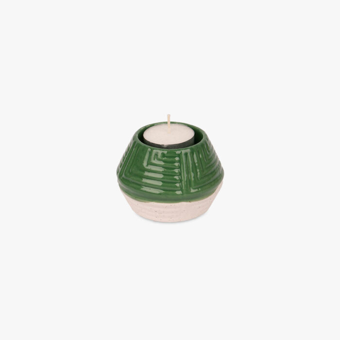 Bougeoir Vert 8 cm FARMLAND – Image 2
